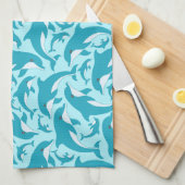 Linge De Cuisine Dauphins mignons (Quart Plié)