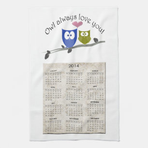 Linge De Cuisine De hibou amour toujours vous, 2013 classez la