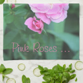 Linge De Cuisine De jolies roses roses (Plié)