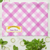 Linge De Cuisine De la cuisine de l'étiquette de nourriture - rose (Plié)