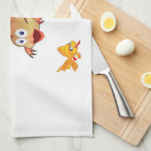 linge de cuisine de la pêche (Quart Plié)