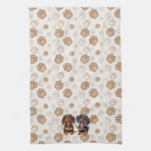 Linge De Cuisine De mignons amis dachshund (Vertical)