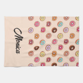 Linge De Cuisine De mignons beignets décoratifs roses (Horizontal)