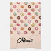 Linge De Cuisine De mignons beignets décoratifs roses (Vertical)