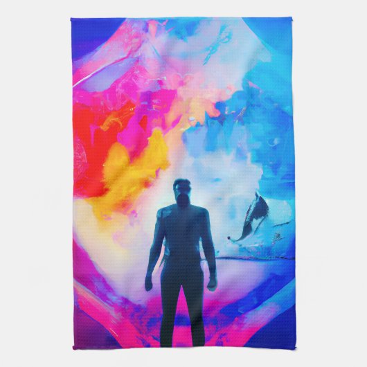 Linge De Cuisine Debout dans les couleurs (Vertical)