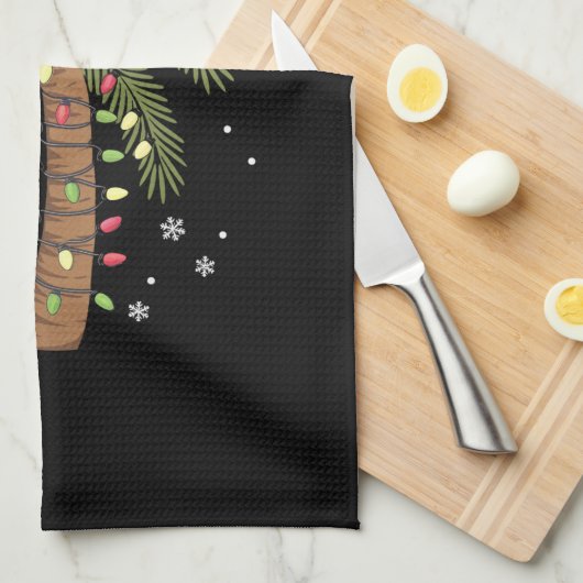 Linge De Cuisine Deck Les Palms Tropical Hawaii Christmas Palm Tree (Quart Plié)