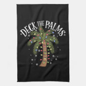 Linge De Cuisine Deck Les Palms Tropical Hawaii Christmas Palm Tree (Vertical)