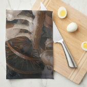 Linge De Cuisine Décor de Noël beagle Snowy Sleigh (Quart Plié)