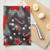 Linge De Cuisine Décor de Noël Design motif (Quart Plié)