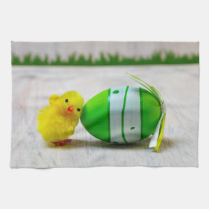 Linge De Cuisine Décor de Pâques - OEuf de Pâques et poussin
