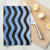 Linge De Cuisine Decor de stripes bleues (Quart Plié)