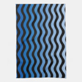 Linge De Cuisine Decor de stripes bleues (Vertical)