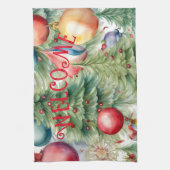 Linge De Cuisine Décor des vacances d'hiver (Vertical)