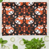 Linge De Cuisine Décor d'impression de renard d'art folklorique (Plié)