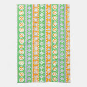 Linge De Cuisine Décor ethnique motif vert orange (Vertical)