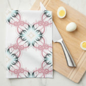 Linge De Cuisine Décor géométrique. (Quart Plié)