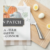 Linge De Cuisine Décor personnalisé Patch Citrouille de grand-mère (Quart Plié)