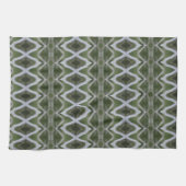 Linge De Cuisine Décor vert et gris (Horizontal)
