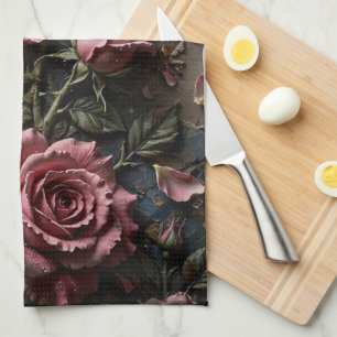 Linge De Cuisine Décoratif Floral de Luxe