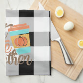 Linge De Cuisine Décoration à thème d'automne avec chèque en buffle (Quart Plié)