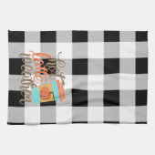 Linge De Cuisine Décoration à thème d'automne avec chèque en buffle (Horizontal)