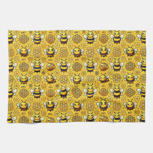 Linge De Cuisine 🐝 Décoration de cuisine en nid d'abeilles Miel Ab