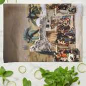 Linge De Cuisine Décoration de scène de nativité pour Noël (Plié)