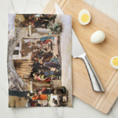 Linge De Cuisine Décoration de scène de nativité pour Noël (Quart Plié)