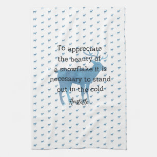 Linge De Cuisine Décoration pour la maison avec citation d'Aristote