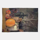 Linge De Cuisine Décorations d'automne sur table, Citrouille, Fruit (Horizontal)