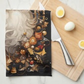 Linge De Cuisine Décorations du Père Noël Plein visage (Quart Plié)