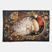 Linge De Cuisine Décorations du Père Noël Plein visage (Horizontal)