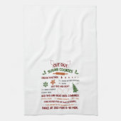 Linge De Cuisine Découper Sucre Cookie Recette Noël (Vertical)