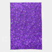 Linge De Cuisine Deep Purple Glam Faux Glitter Pattern (Vertical)