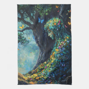 Linge De Cuisine Déesse de la forêt enchantée avec papillons (6)