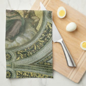 Linge De Cuisine Déesse romaine Justice avec les anges par Raphael (Quart Plié)