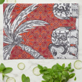 Linge De Cuisine Défilé 3 d'éléphant (Plié)