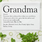 Linge De Cuisine Définition de grand-mère, grand-mère et meilleure  (Plié)