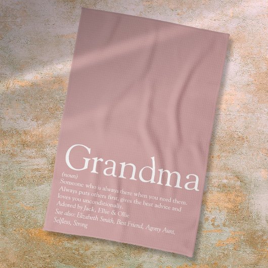 Linge De Cuisine Définition de grand-mère rose poussiéreuse 