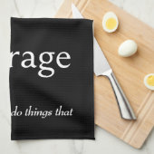 Linge De Cuisine Définition du dictionnaire pour le COURAGE (Quart Plié)