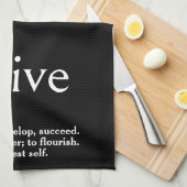 Linge De Cuisine Définition du dictionnaire pour THRIVE (Quart Plié)