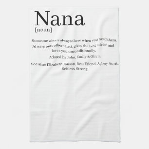 Linge De Cuisine Définition personnalisée de la grand-mère nana