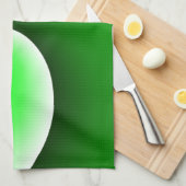 Linge De Cuisine Dégradé en spirale vert blanc (Quart Plié)
