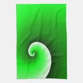 Linge De Cuisine Dégradé en spirale vert blanc (Vertical)