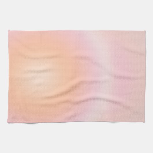 Linge De Cuisine Dégradé Fuzz Peach (Horizontal)