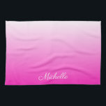 Linge De Cuisine dégradé personnalisé à deux tons foncé rose chaud<br><div class="desc">dégradé personnalisé à deux tons foncé rose chaud</div>