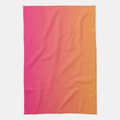 Linge De Cuisine dégradé rose et orange (Vertical)
