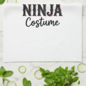 Linge De Cuisine Déguisement de ninja drôle Design vectoriel Hallow (Plié)