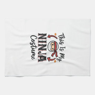 Linge De Cuisine Déguisement de ninja drôle Design vectoriel Hallow