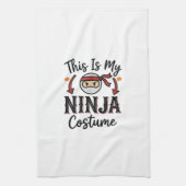 Linge De Cuisine Déguisement de ninja drôle Design vectoriel Hallow (Vertical)